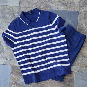 BUNDLE Karl Lagerfeld Paris sailor pants + Lululemon polo